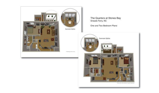 3D Floorplans – Jolt Interactive has created 3D floorplans for several clients