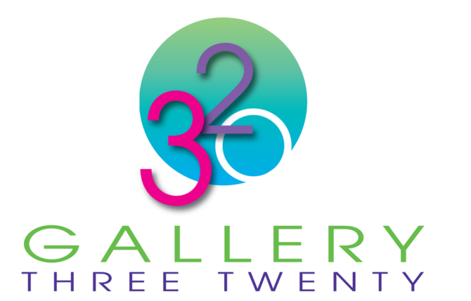 Gallery Three Twenty – Logo for an art gallery supporting local artists of the Triad