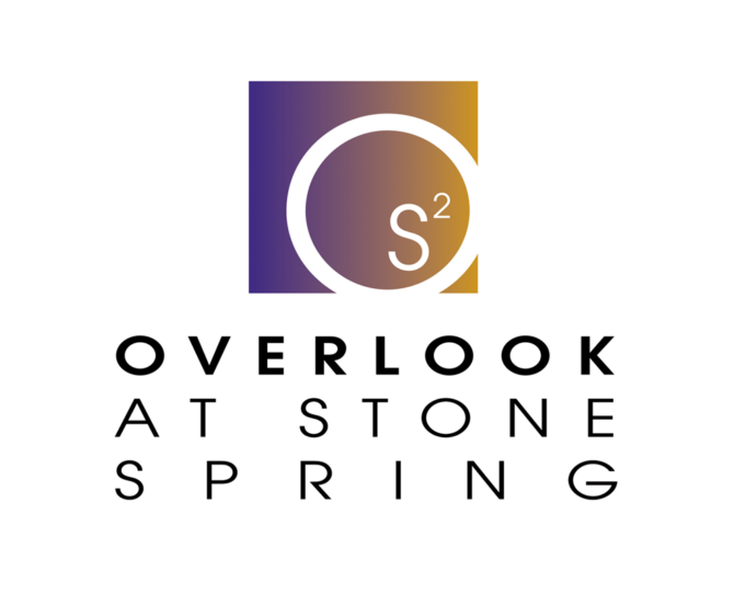 Overlook at Stone Spring – Logo for an upscale student housing community near James Madison University