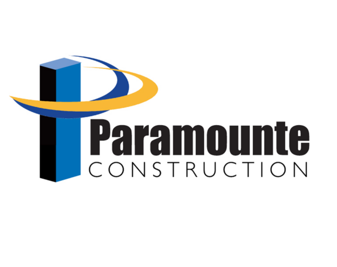 Paramounte Construction – Logo for a construction company specializing in the building of multi-unit and commercial properties