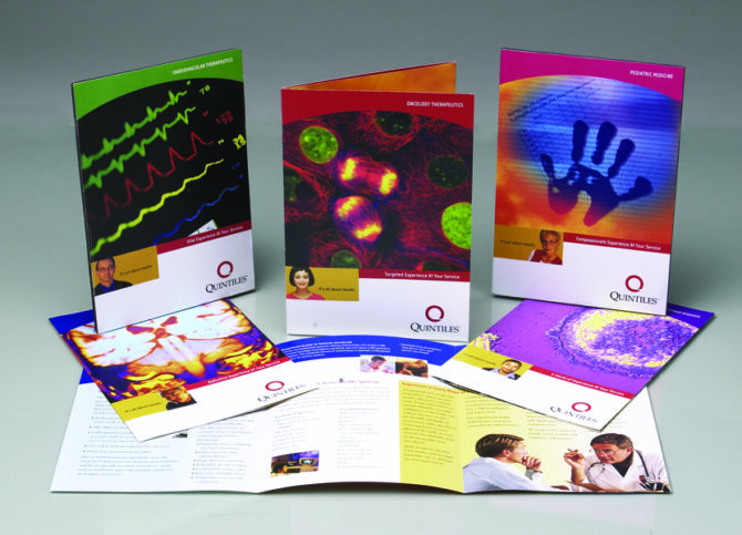 Quintiles Transnational – Specialty brochures designed by Jolt Interactive for Quintiles