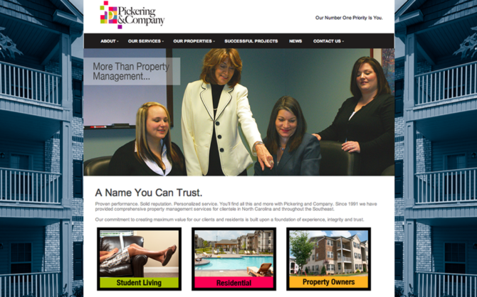 Pickering and Company – A comprehensive property management company that manages over 3,000 units in the  Southeast US